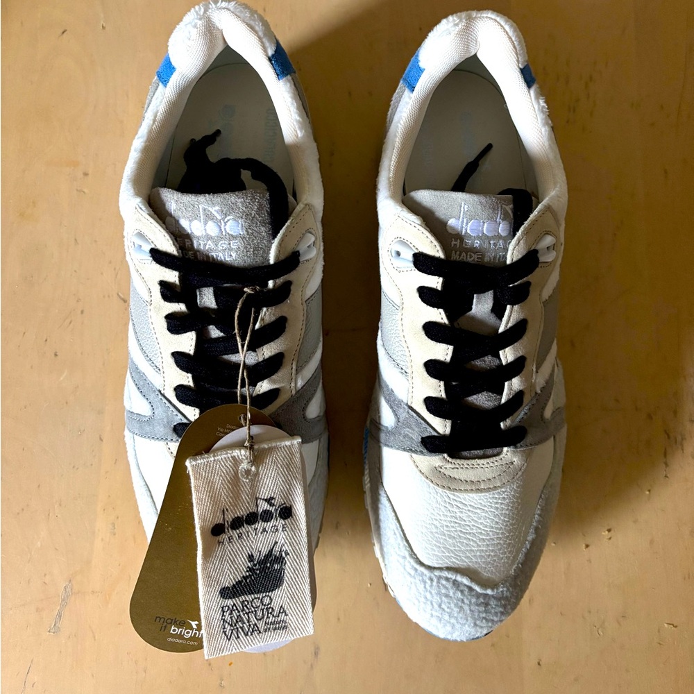 Diadora N9000 “Orso Polare” – Made in Italy, premium suede